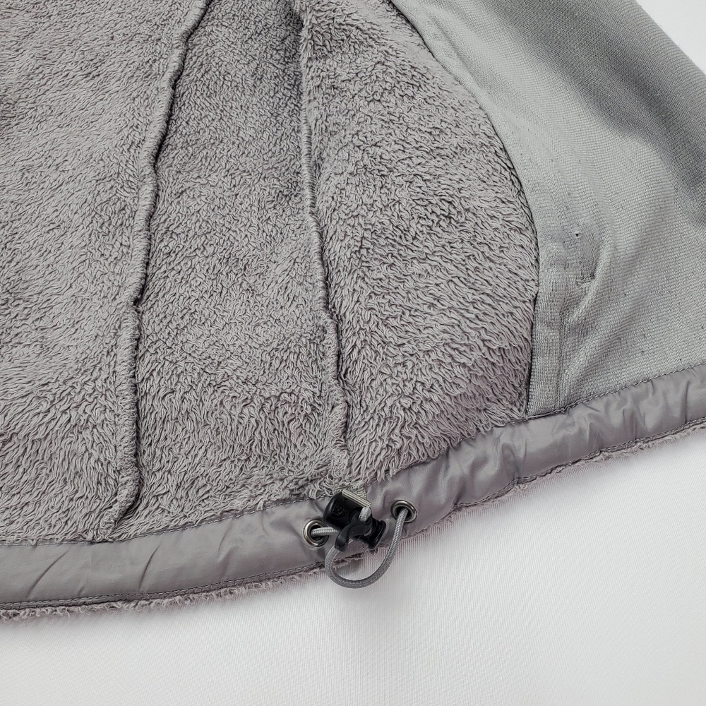 The North Face Womens Sweater Fleece Jacket Heather Gray Full Zip Pockets Size M - Picture 8 of 12